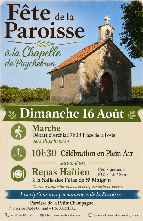 Affiche Fêtes Paroissiale 2026