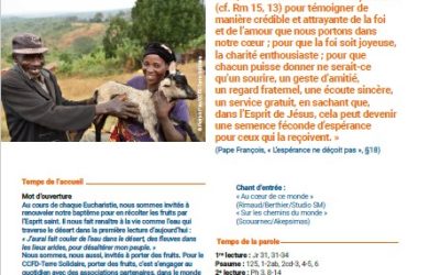 Récoltons les fruits de l&rsquo;espérance
