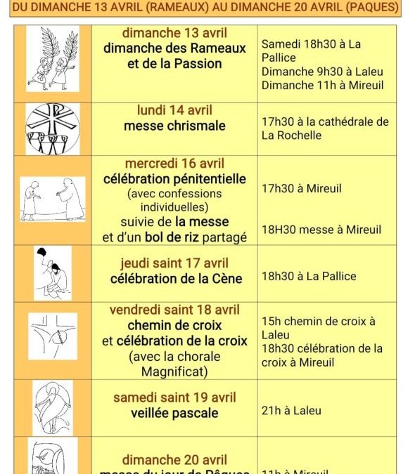 Offices de semaine Sainte