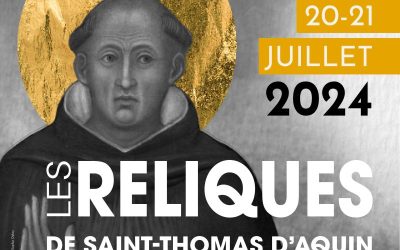 Les reliques de St Thomas d’Aquin seront le 18 Juillet à Notre Dame de Royan