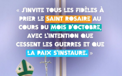 En octobre, prier le rosaire pour la paix avec Léon XIV