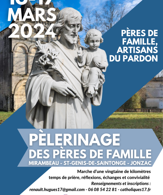 Un pèlerinage pour les pères de famille en Haute-Saintonge !