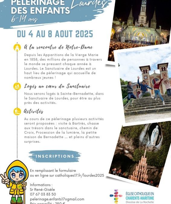 Pèlerinage des enfants à Lourdes