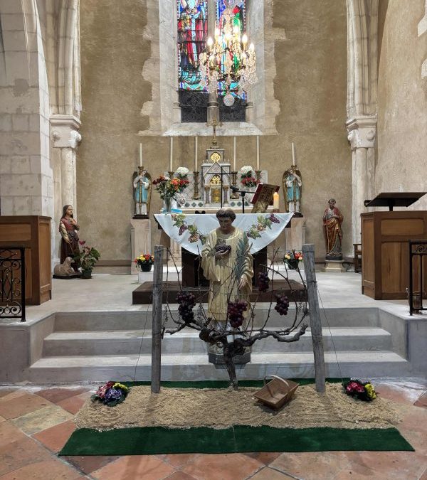 Messe des vignerons sous la protection de Saint-Vincent