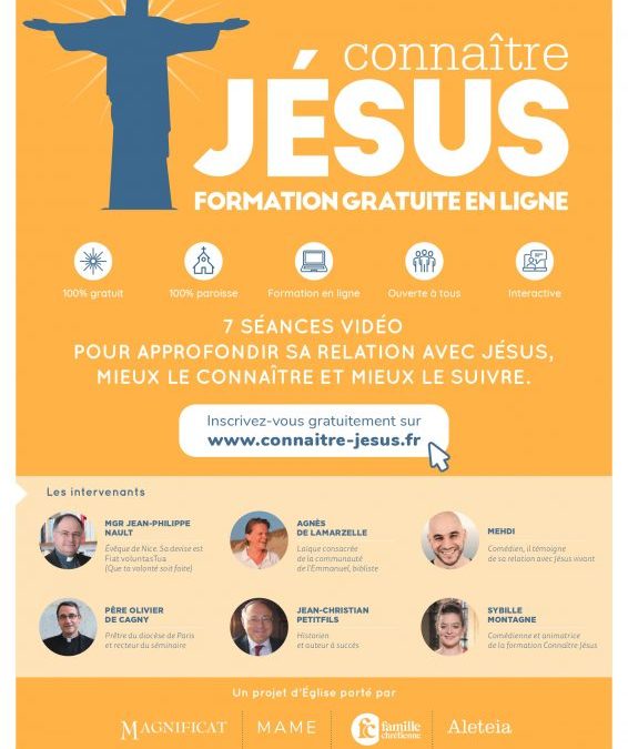 « Connaître Jésus » : une formation en ligne et gratuite !