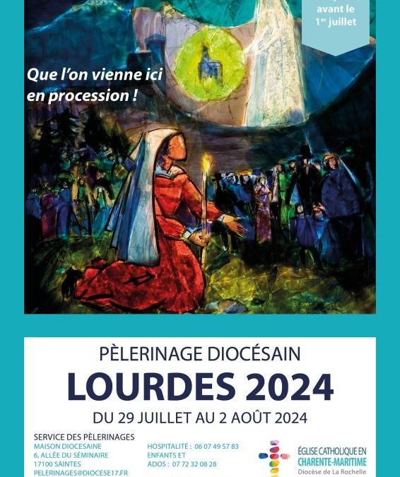 Pèlerinage diocésain à Lourdes du 29 juillet au 02 août