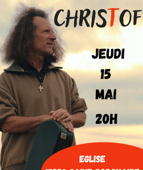 Concert spirituel acoustique du Père Christophe à l&rsquo;église de St Porchaire