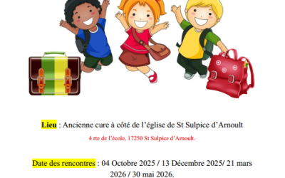 Samedi 21 mars : Rencontre d&rsquo;éveil à la foi à Saint Sulpice d&rsquo;Arnoult