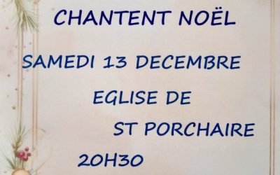 13 décembre : Concert – Voix de Saintonge chantent Noël