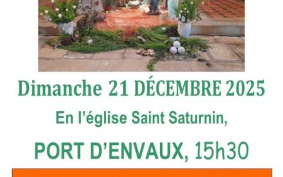 Dimanche 21 décembre : Crèche vivante à Port d&rsquo;Envaux