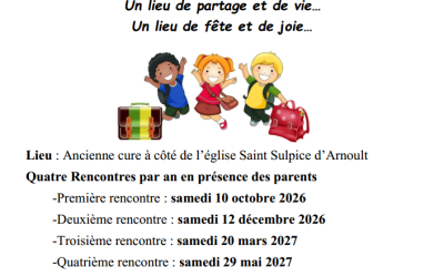 Rencontres éveil à la foi 2026-2027