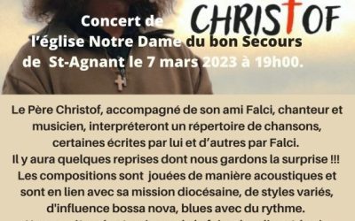 Concert “Christof” du 7 mars à l’église de St-Agnant
