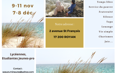 Week-end d’accueil chez les Sœurs mineures