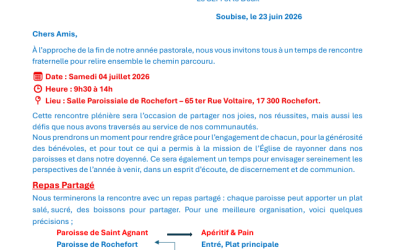 Rencontre Plénière de Doyenné