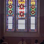 Bénédiction des vitraux de l’église de La Laigne par Monseigneur Colomb