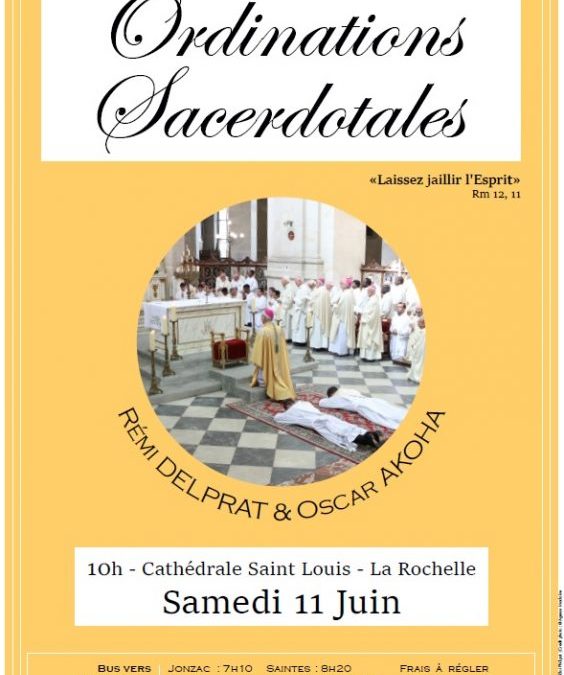 Ordinations sacerdotales de Rémi et Oscar