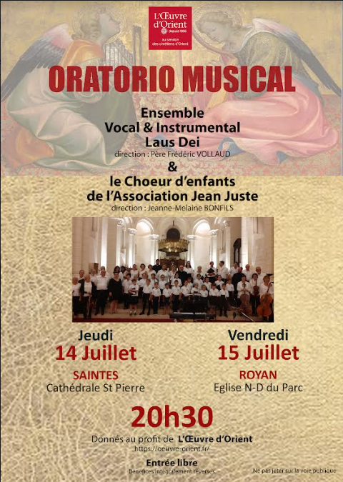 Oratorio musical – ensemble vocal et instrumental LAUS DEI