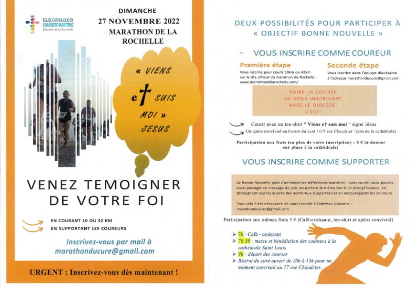 Marathon de La Rochelle – dimanche 27 novembre 2022