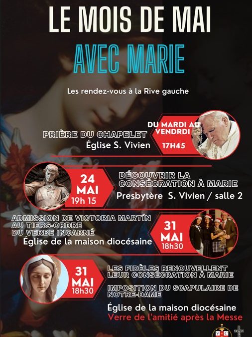 Les Rendez-vous du moi de mai avec MARIE