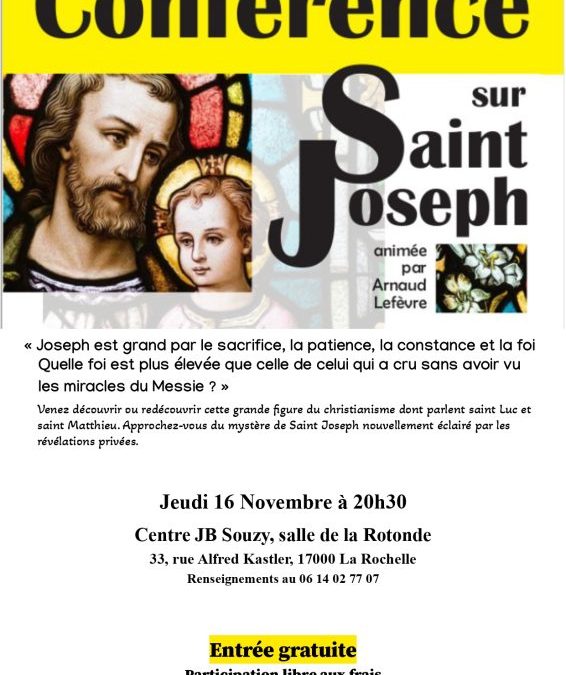 Conférence sur Saint Joseph