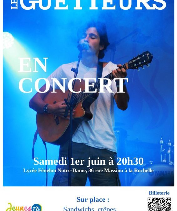 Concert des Guetteurs le 1er juin à La Rochelle