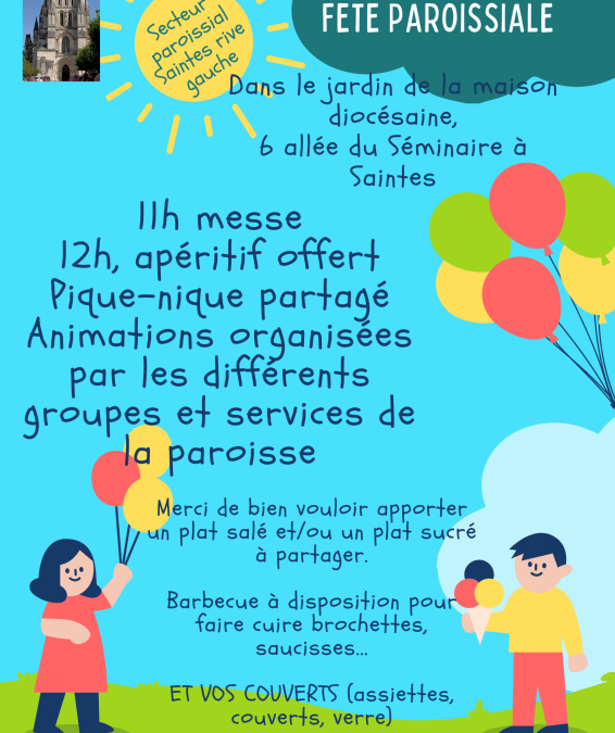 Fête paroissiale dimanche 2 juin