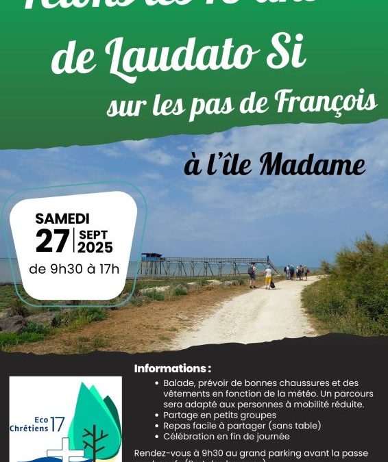 Eco chrétiens 17 propose une journée de marche