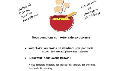 Soupe solidaire dans le temps de l&rsquo;Avent