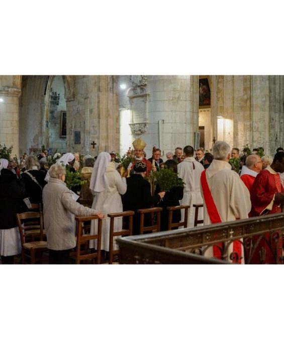 Photos de la messe des Rameaux à la cathédrale Saint Pierre