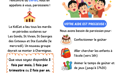 Informations, inscriptions et demande de bénévoles pour le Kidcat