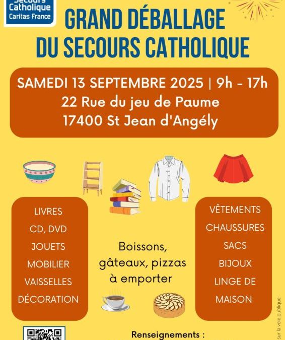 « Grand Déballage » du SECOURS CATHOLIQUE