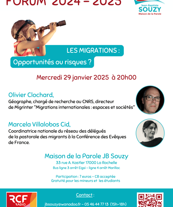 Forum de Souzy : Les migrations, opportunités ou risques ?