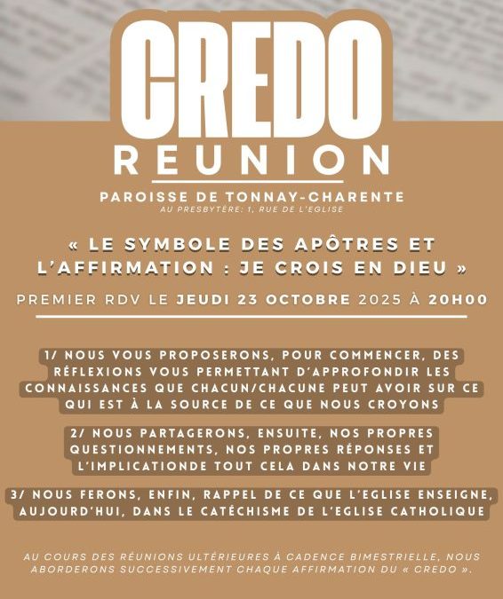 Le CREDO approfondi à Tonnay-Charente