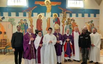 Les séminaristes réunis pour la Semaine Sainte