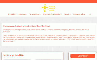 La paroisse Notre-Dame des Marais vous présente son nouveau site internet