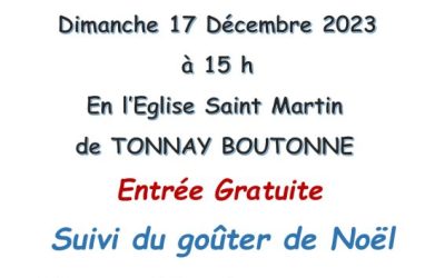 Spectacle de Noël à Tonnay-Boutonne