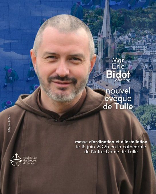 Le frère Eric Bidot nommé évêque de Tulle