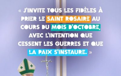 En octobre, prier le rosaire pour la paix avec Léon XIV